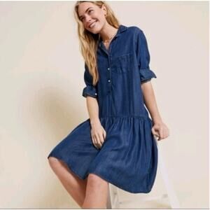 Grayson by Frank & Eileen Changemaker Shirt Dress L/XL,05 Denim Blue Shirt